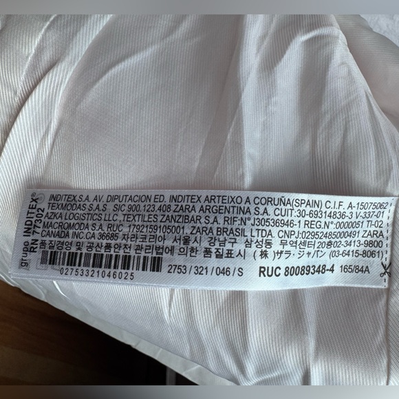 Zara Petal Pink Checkered Plaid Open Front Jacket Blazer Sm Easter Office Pastel - Picture 10 of 15